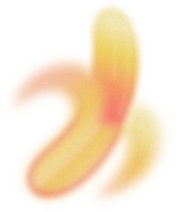 Blurry Glowing Gradient Banana 